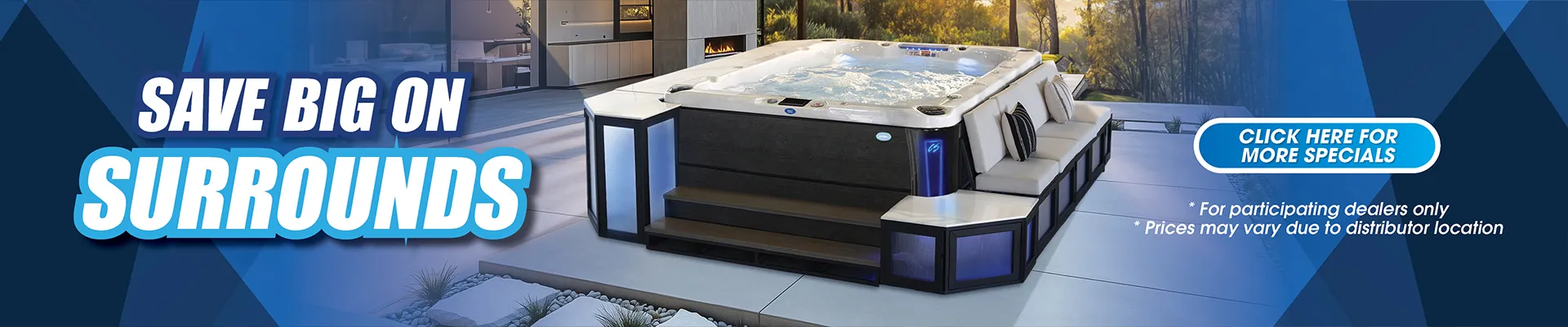 Calspas hot tub being used in a family setting - Paramount